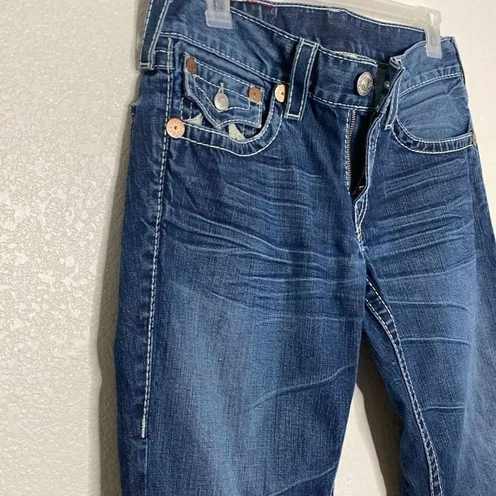 TRUE RELIGION Men’s Rainbow Ricky Jeans Size 32 x 30 . Made in USA